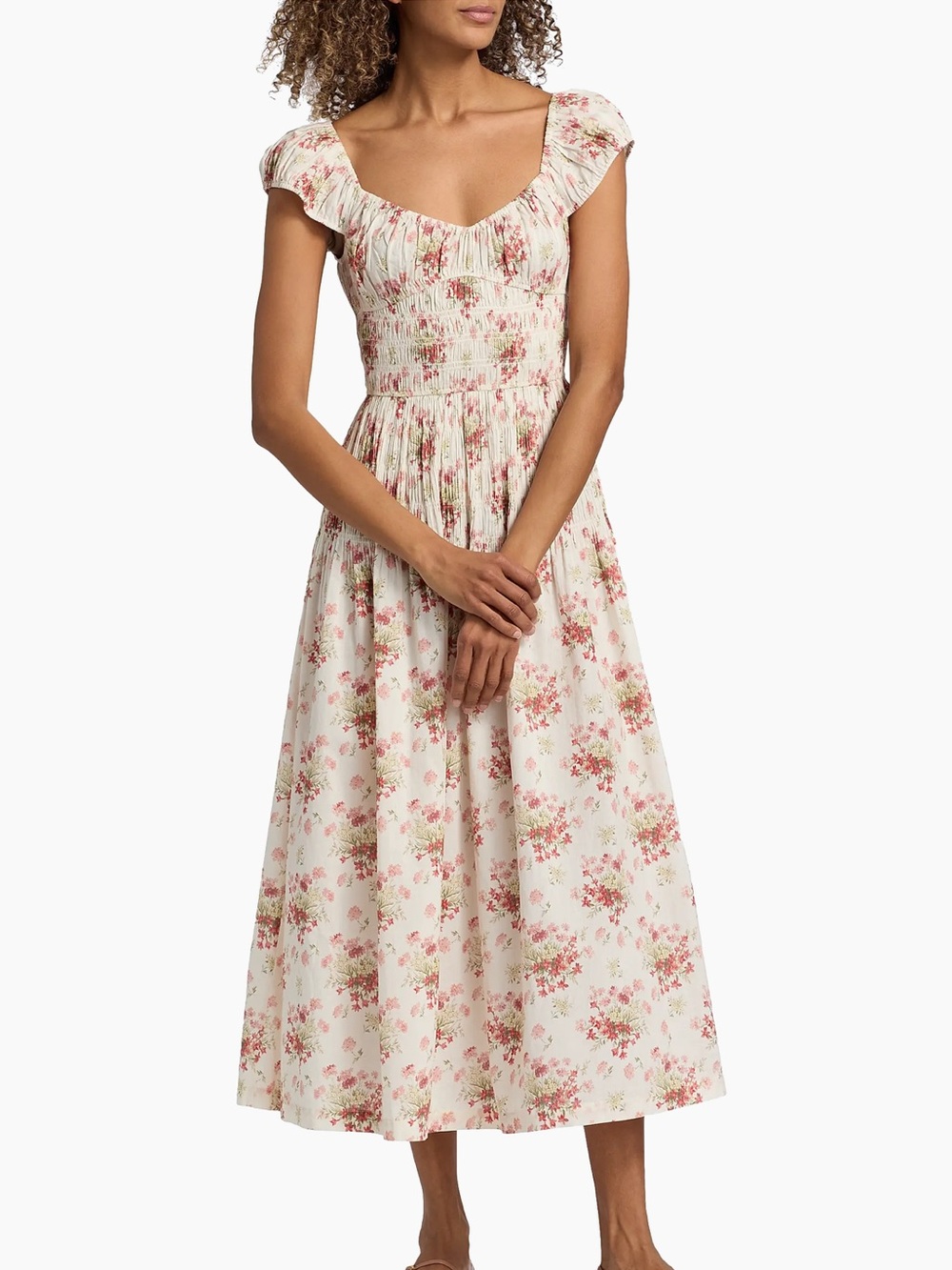 Doen Quinette Floral Midi-Dress
